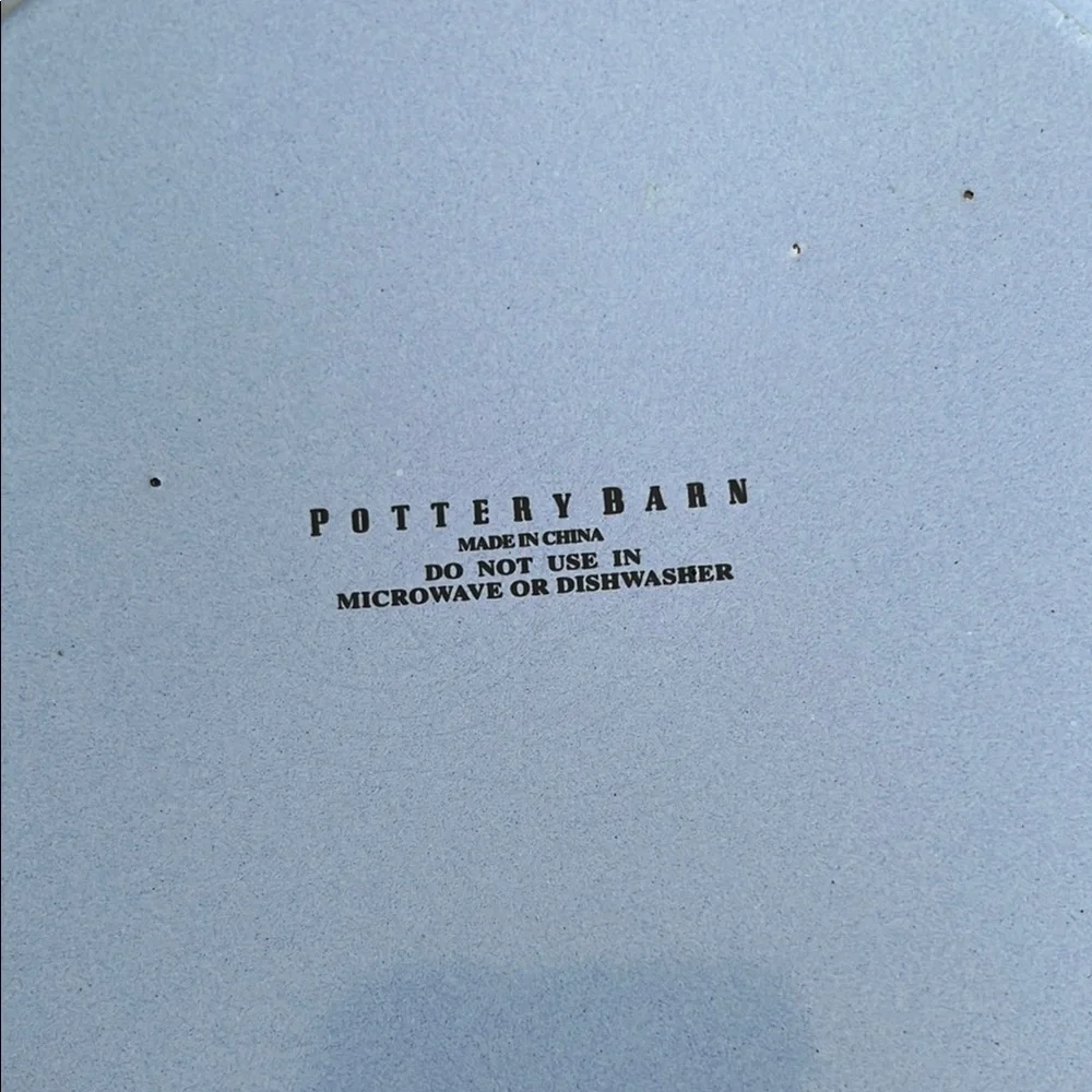 Pottery barn enamel plates